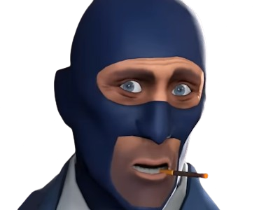 moupe blue spy team fortress 2 meme deguisement espion cagoule valve