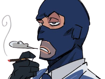 moupe blue spy team fortress 2 meme deguisement espion cagoule valve