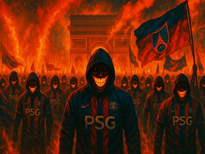 racaille racailles wech wesh psg foot inter finale emeutes feu incendie violence faible qi animaux