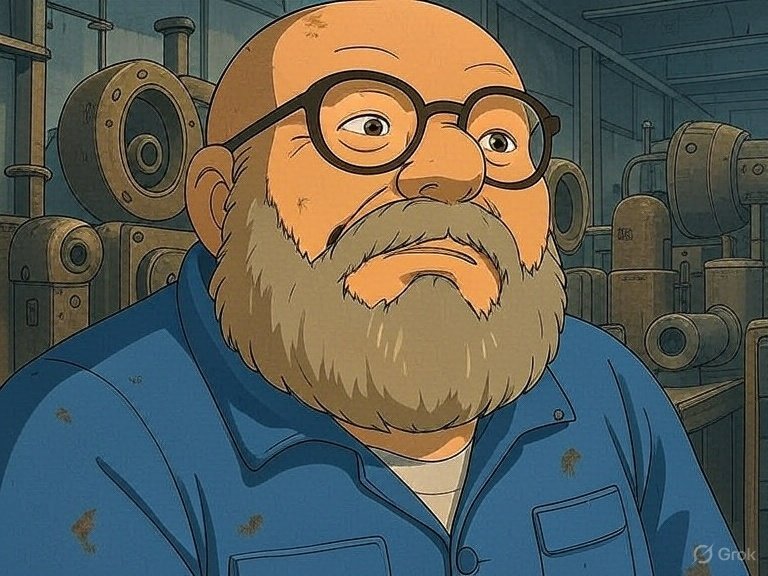 boomer vieux usine ghibli saoule