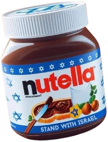 nutella israel sioniste sionisme juif ferrero pate a tartiner juiverie chocolat nutela el mordjene elmordjene