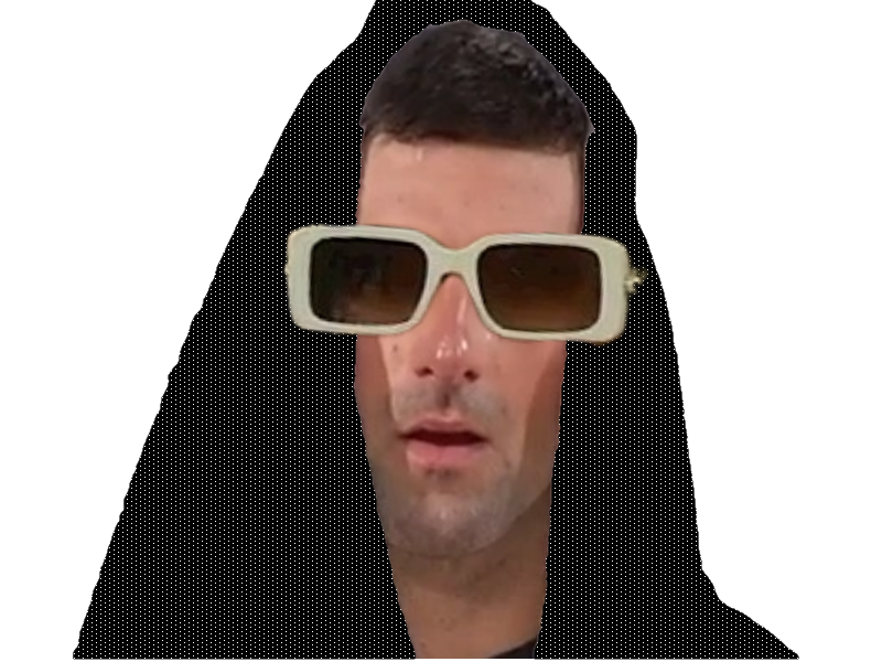 novak djokovic lunette serviette 3d darkovic