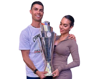 cristiano ronaldo cr7 goat georgina femme wife trophee ldn coupe chad bg couple victoire beau