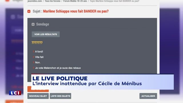 sondage jvc marlene schiappa vous fait bander ou pas lci television