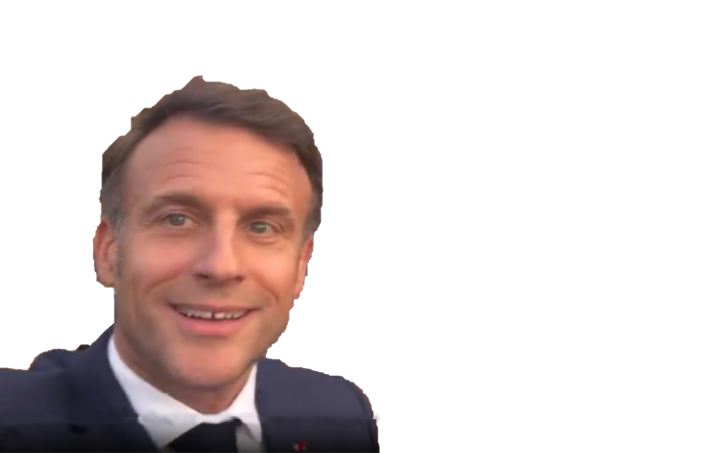 macron selfie