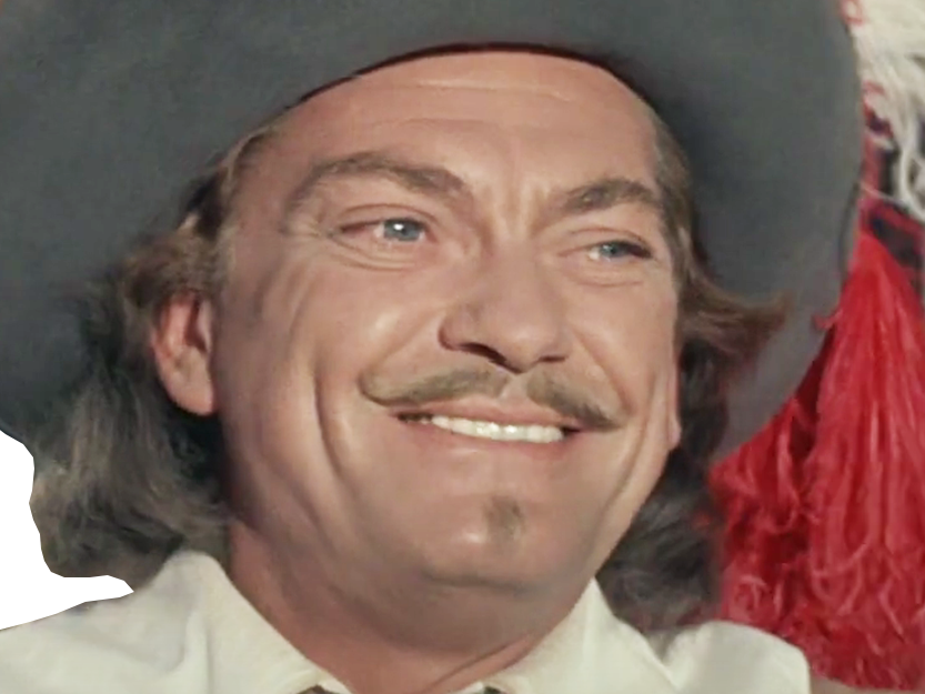 jean marais artagnan mousquetaire masque de fer film acteur cape et epee chapeau plume duel