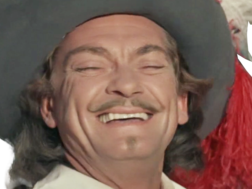 jean marais artagnan mousquetaire masque de fer film acteur cape et epee chapeau plume duel