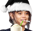 jenna-ortega-coffee-latte-boit-creme-chantilly-paille