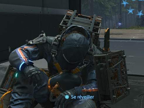 death stranding sam porter dormir reveil fatigue ennui