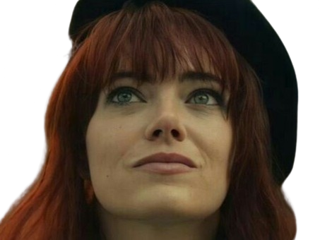 cruella estella enfer emma emily jean stone actrice productrice americaine rouge femme beret