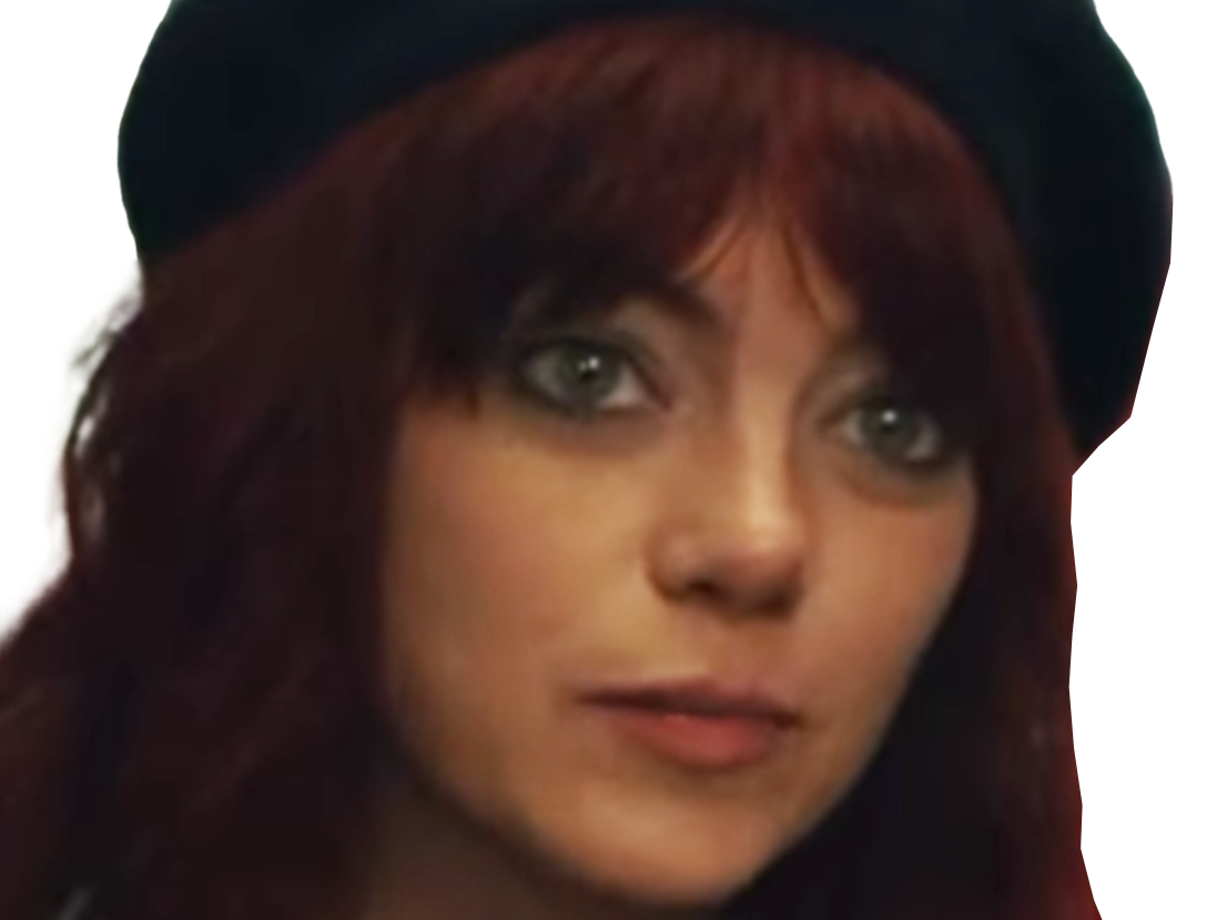 cruella estella enfer emma emily jean stone actrice productrice americaine rouge femme beret