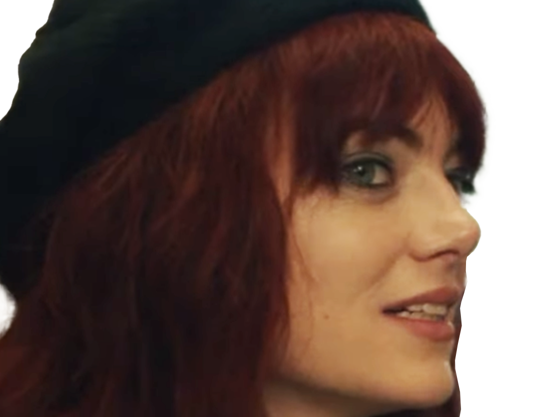 cruella estella enfer emma emily jean stone actrice productrice americaine rouge femme beret