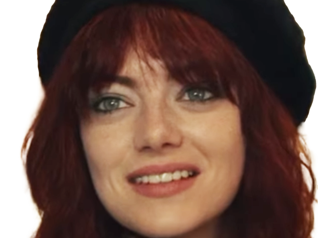 cruella estella enfer emma emily jean stone actrice productrice americaine rouge femme beret