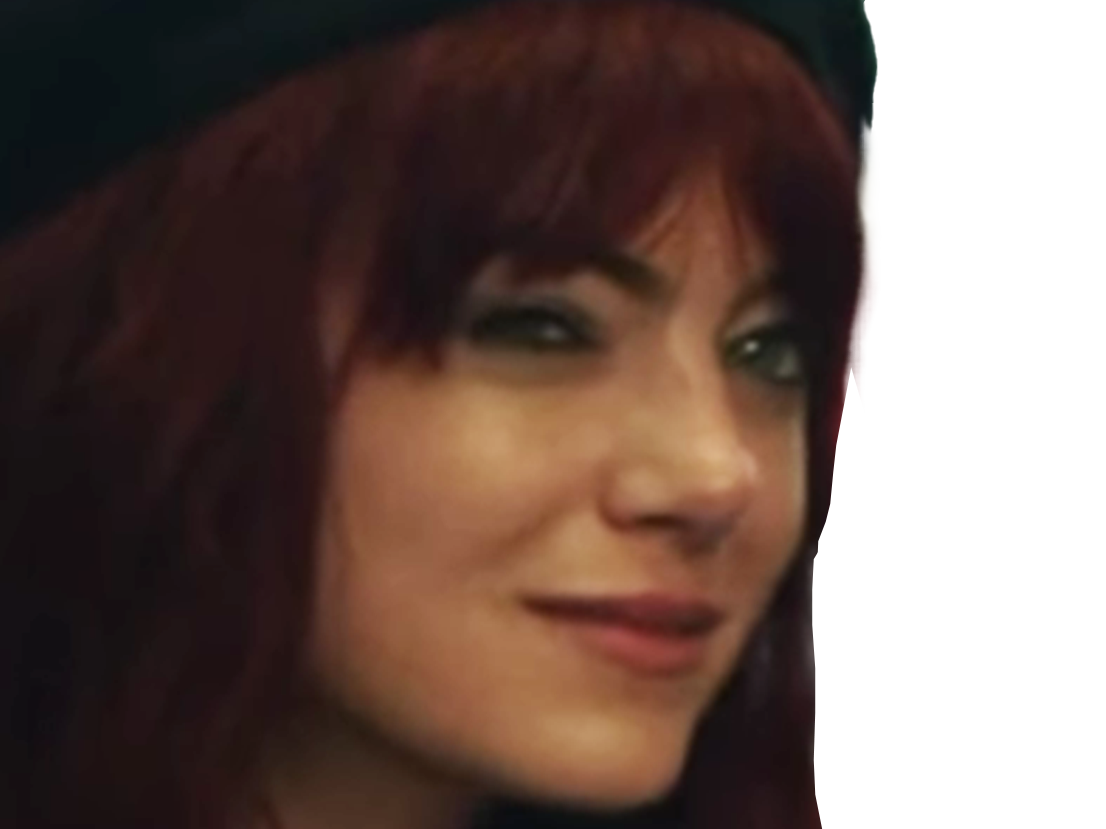 cruella estella enfer emma emily jean stone actrice productrice americaine rouge femme beret