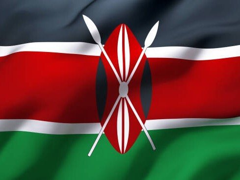 kenya drapeau etendard embleme