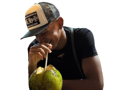 lamine yamal coco coconut paille boire drink casquette rire brazil caiprinha mdr noix