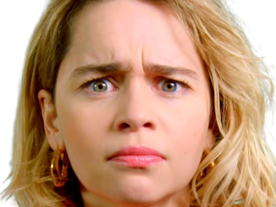 Sticker emilia isobel euphemia rose clarke actrice britannique anglaise yeux bleus petite femme blonde mi long par PubliusOvidius