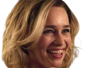 Sticker emilia isobel euphemia rose clarke actrice britannique anglaise yeux bleus petite femme blonde mi long par PubliusOvidius