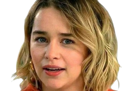 Sticker emilia isobel euphemia rose clarke actrice britannique anglaise yeux bleus petite femme blonde mi long par PubliusOvidius