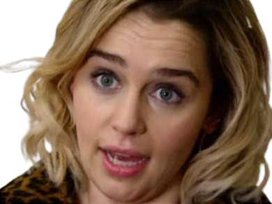 Sticker emilia isobel euphemia rose clarke actrice britannique anglaise yeux bleus petite femme blonde mi long par PubliusOvidius