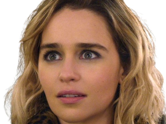 Sticker emilia isobel euphemia rose clarke actrice britannique anglaise yeux bleus petite femme blonde mi long par PubliusOvidius