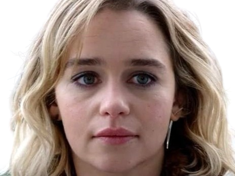Sticker emilia isobel euphemia rose clarke actrice britannique anglaise yeux bleus petite femme blonde mi long par PubliusOvidius