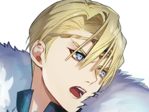 Sticker dimitri alexandre blaiddyd fire emblem three houses fe3h jeu roi saint royaume faerghus lion saphir par Dark-63