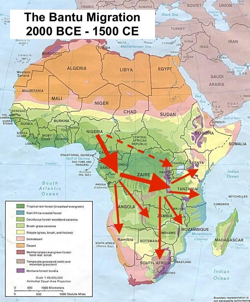 bantous afrique immigration invasions