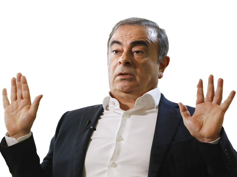 carlos ghosn francais libanais bresilien homme affaires pdg renault nissan fugitif corrompu vieux septuagenaire septentenaire