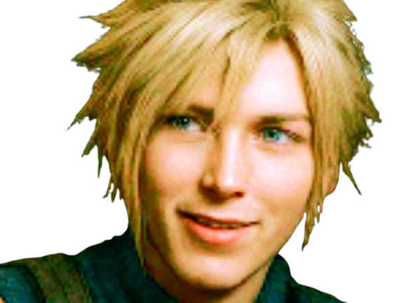 cloud strife ff7 final fantasy vii sourire ahi aya