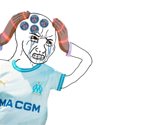 om supporter marseillais psg triste colerique chiale haine frustre cope