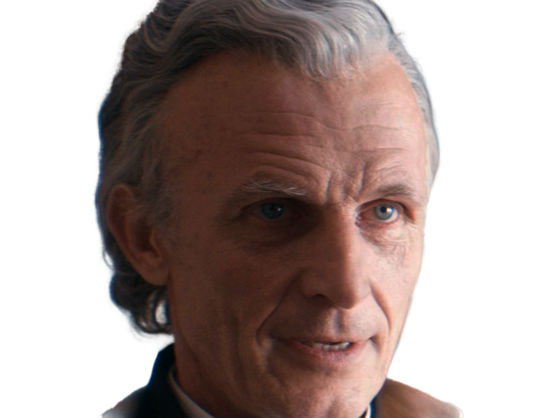 carro rylanz ghorman ghor commercant chef resistant star wars andor richard sammel soixantaine sexagenaire homme