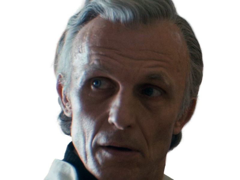 carro rylanz ghorman ghor commercant chef resistant star wars andor richard sammel soixantaine sexagenaire homme