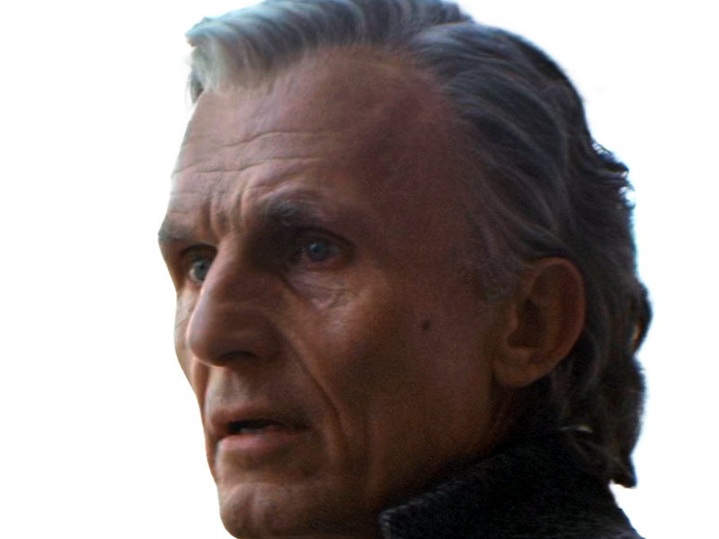 carro rylanz ghorman ghor commercant chef resistant star wars andor richard sammel soixantaine sexagenaire homme