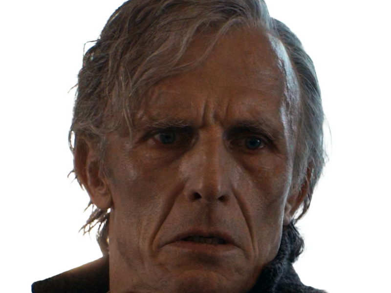 carro rylanz ghorman ghor commercant chef resistant star wars andor richard sammel soixantaine sexagenaire homme