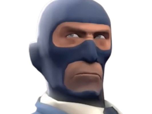 moupe blue spy team fortress 2 meme deguisement espion cagoule valve