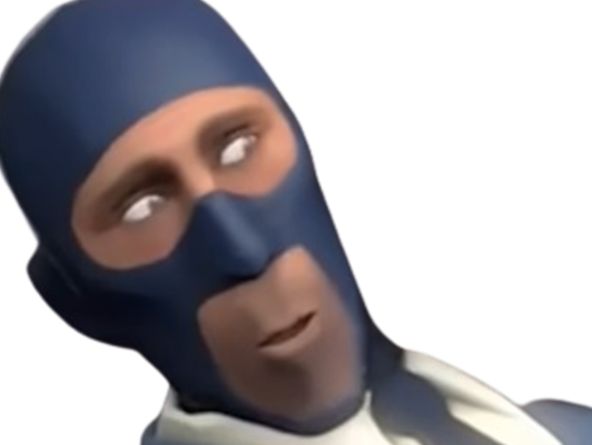 moupe blue spy team fortress 2 meme deguisement espion cagoule valve