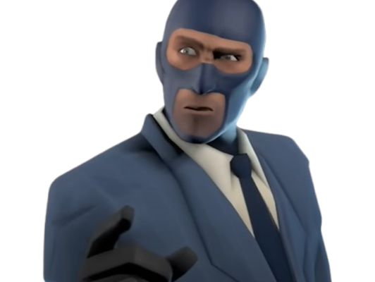 moupe blue spy team fortress 2 meme deguisement espion cagoule valve