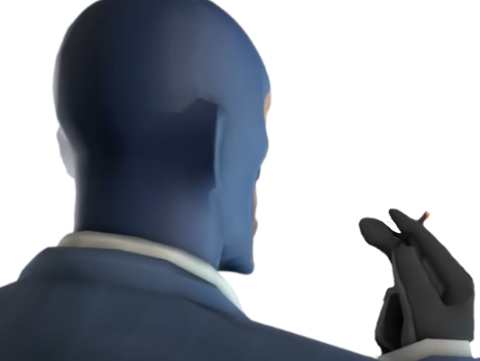 moupe blue spy team fortress 2 meme deguisement espion cagoule valve