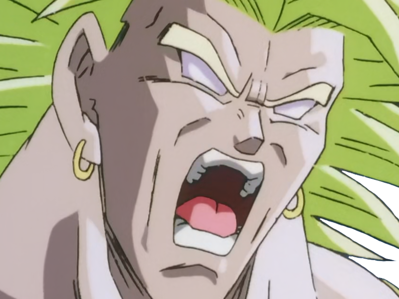 broly super saiyen legendaire dragon ball dbz oav8 1993 berserker muscle fou brolyseretient pascanon anime