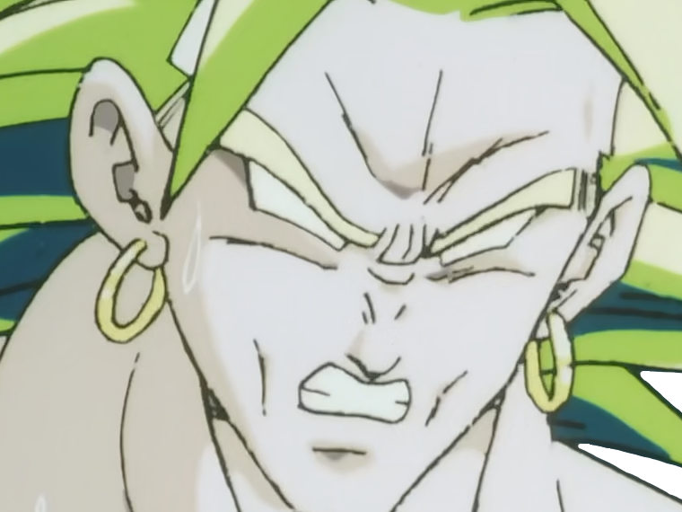 broly super saiyen legendaire dragon ball dbz oav8 1993 berserker muscle fou brolyseretient pascanon anime