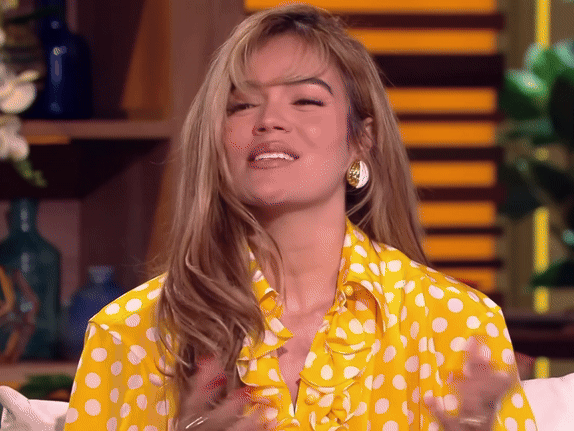 karol g en el show de cristina tropicoqueta brune ivonny bonita interview gif