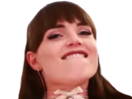 natalie mars dents sourire tres content lipbite