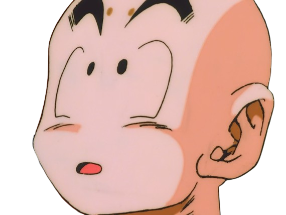 Sticker krilin kuririn terrien humain art martiaux ecoledelatortue meilleurami chauve pasdenez dragon ball dbz anime manga par Dark-63