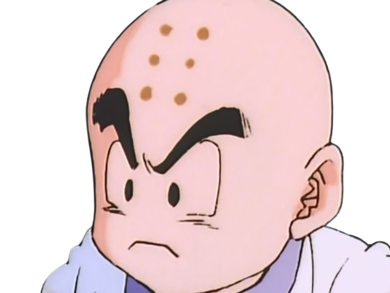 Sticker krilin kuririn terrien humain art martiaux ecoledelatortue meilleurami chauve pasdenez dragon ball dbz anime manga par Dark-63