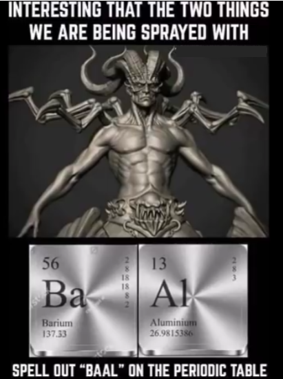 barium aluminium chemtrails elites hasard satanistes fdp crochu
