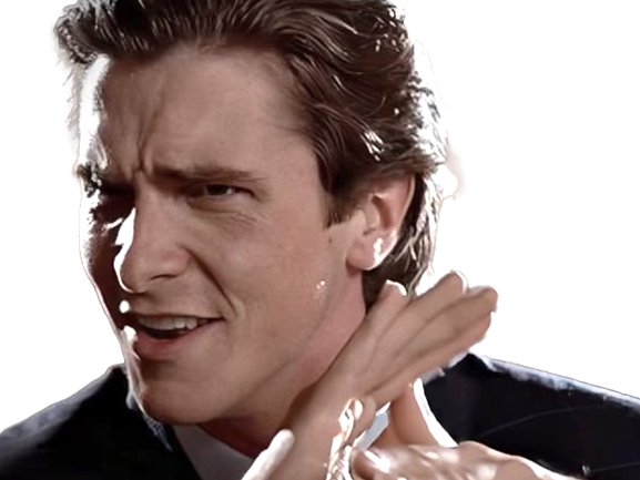 patrick bateman christian bale psychopathe tueur fou bg sigma reussite argent american psycho chad brun