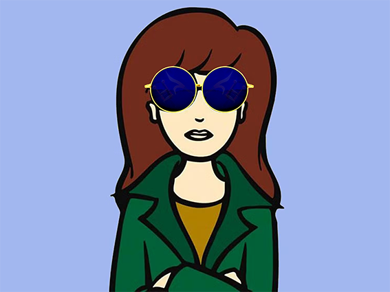 daria lunette elton balse cynique rousse eveille golem bras croises