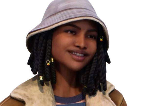 diamond washington life is strange double exposure lis femme noire afro americaine dreadlocks jeu video