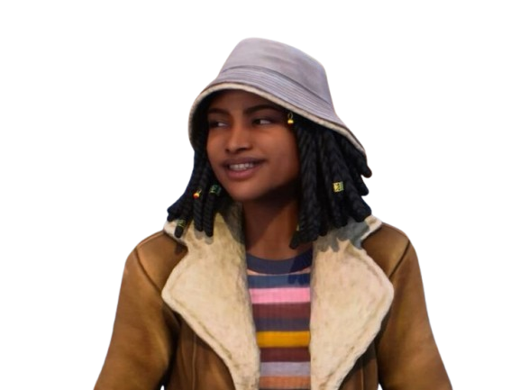 diamond washington life is strange double exposure lis femme noire afro americaine dreadlocks jeu video